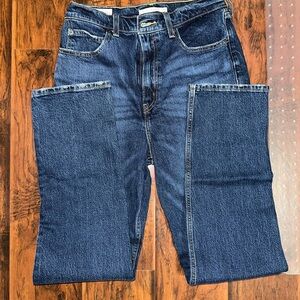 Signature by Levi Strauss Dark Blue Straight Leg Jeans